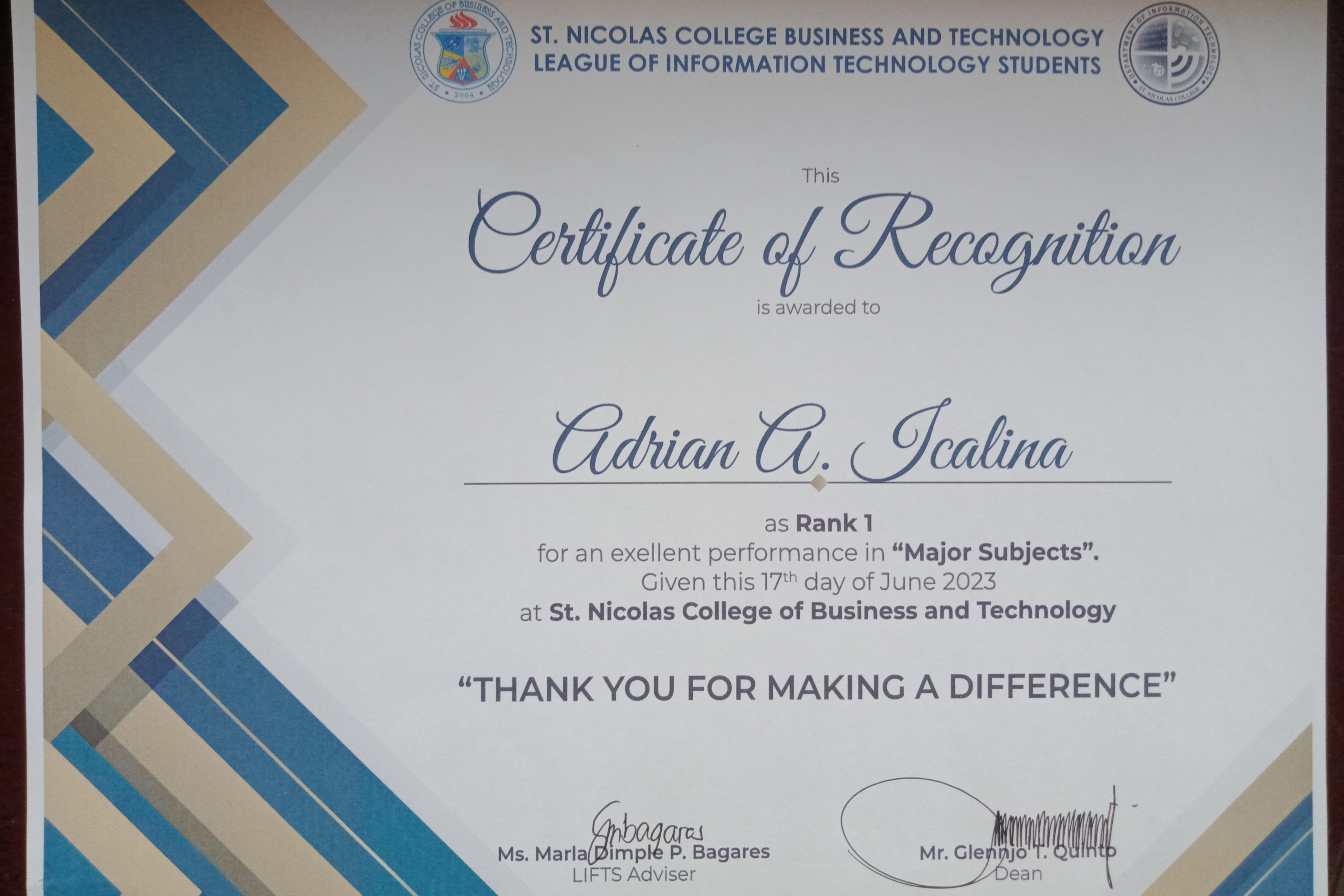 Academic Excellence