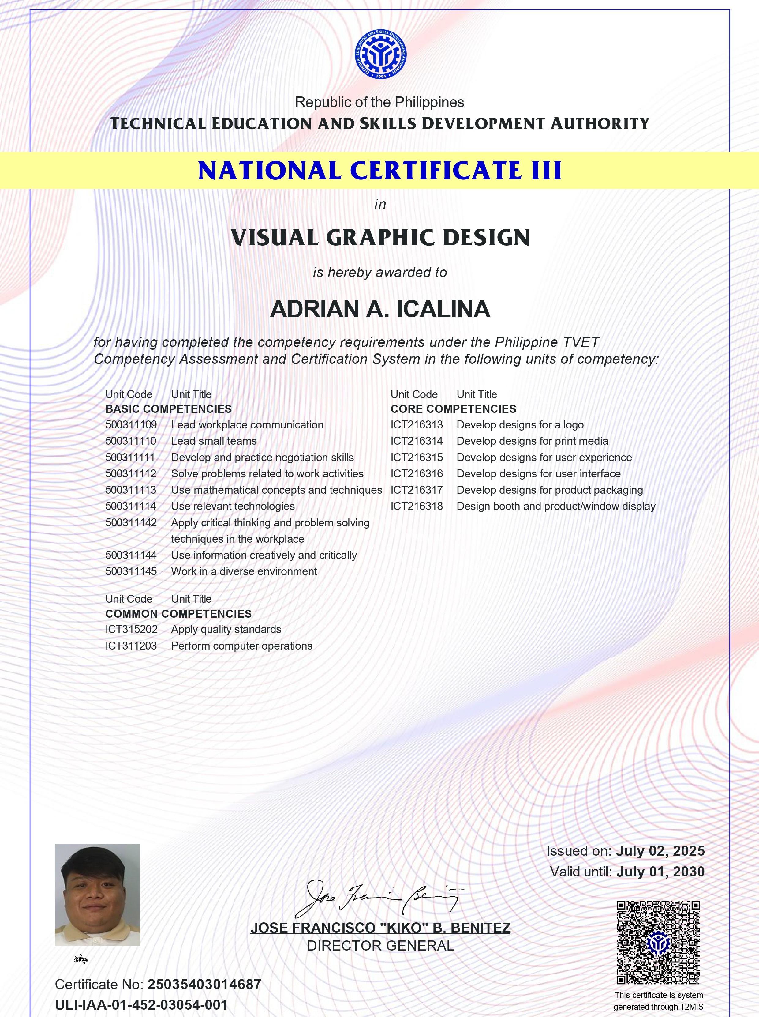 National Certificate III