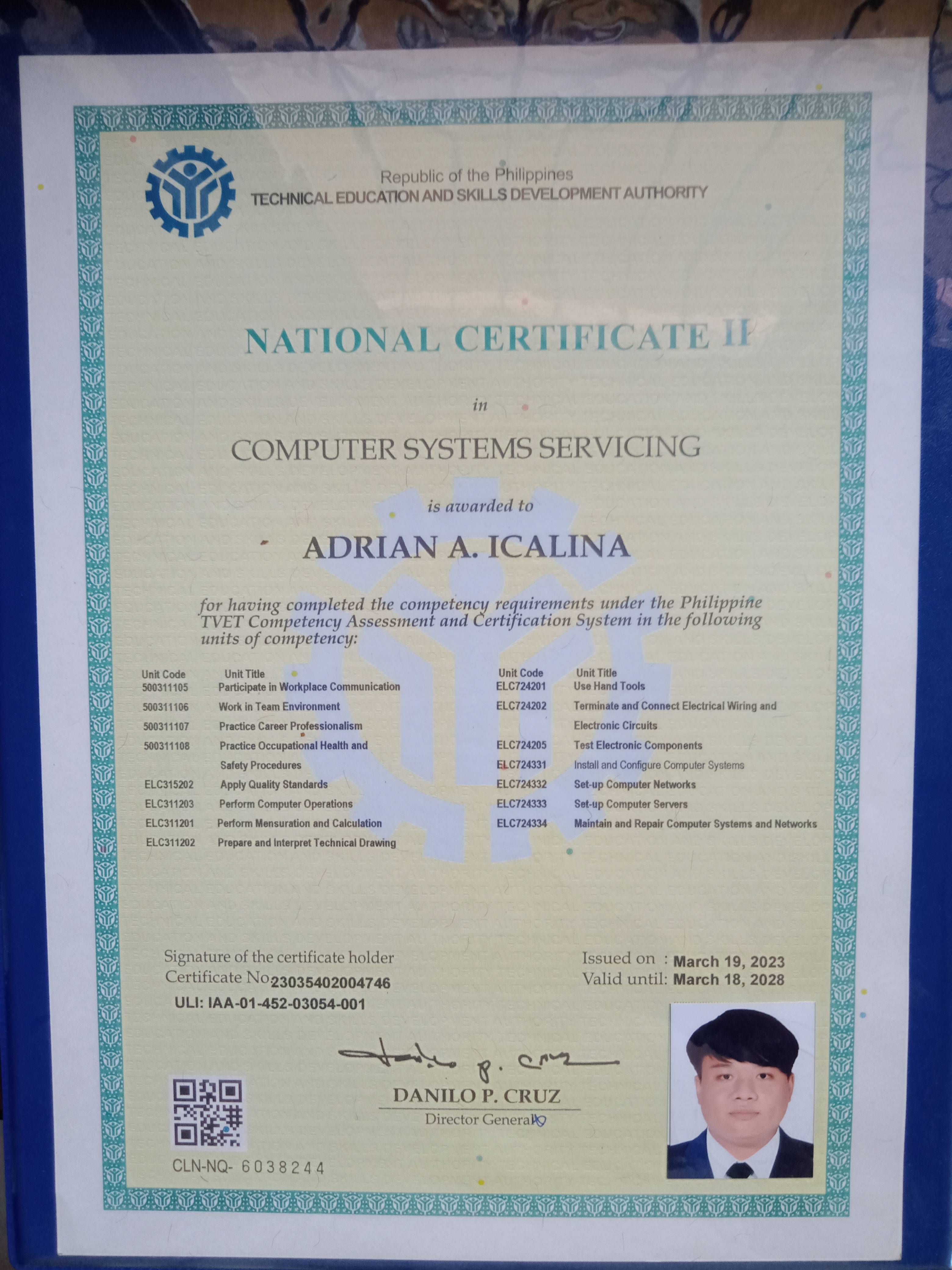 National Certificate II